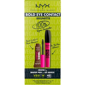 NYX Professional Makeup Augen Make-up Augenbrauen Geschenkset On The Rise Volume Liftscara Mascara Black 10 Ml + Thick It Stick It Brow Gel Mascara Au