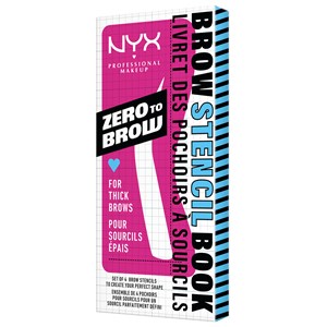 NYX Professional Makeup - Augenbrauen - Zero To Brow Stencil Thick Brow