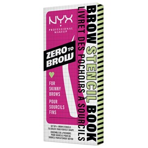 NYX Professional Makeup - Augenbrauen - Zero To Brow Stencil Thin Brow