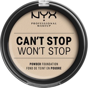 NYX Professional Makeup Foundation Can't Stop Won't Powder Puder Damen