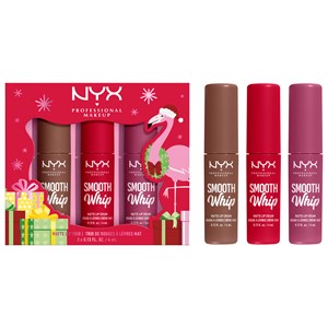 NYX Professional Makeup Lippen Make-up Lippenstift Geschenkset Cherry Crème 4 Ml + Onesie Funsie 4 Ml + Memory Foam 4 Ml 3 X 4 Ml