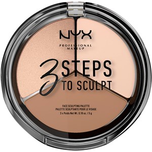 NYX Professional Makeup 3 Step To Sculpt Face Sculpting Palette Female 5 G