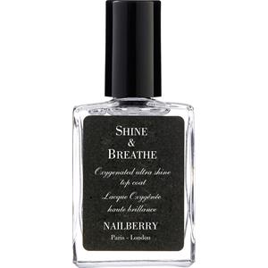 Nailberry Ongles Vernis à Ongles Shine & Breathe Oxygenated After Shine Top Coat 15 Ml