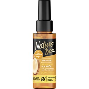 Nature Box - Hair treatment - Nourishing care hair oil with cold-pressed argan oil