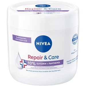 NIVEA Körperpflege Body Lotion Und Milk 10% Glycerin + Panthenol Pflegecreme Repair & Care Sensitive 400 Ml