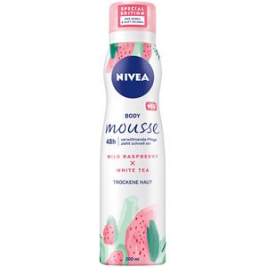 Nivea - Body Lotion und Milk - Wild Raspberry & White Tea Body Mousse Verwöhnende Pflege 