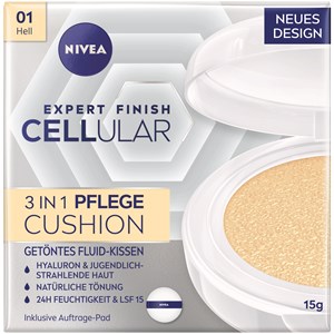 NIVEA Gesichtspflege Make-up Hyaluron Cellular Expert Finish 3in1 Pflege Cushion 03 Dunkel 15 Ml