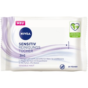 Nivea - Nettoyage - Lingettes démaquillantes Sensitive 3 en 1