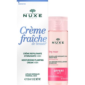 Nuxe Crème Fraîche De Beauté Geschenkset Moisturising Plumping Cream 48H 30 Ml + 3-in-1 Soothing Micellar Water Very Rose 50 Ml 1 Stk.