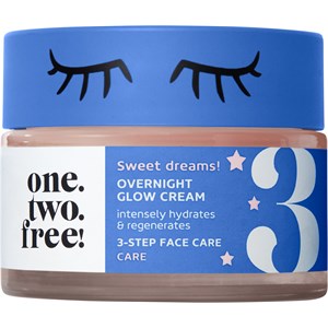 One.two.free! Gesichtspflege Overnight Glow Cream Nachtcreme Damen 50 Ml