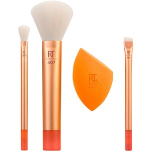 Real Techniques Makeup Brushes Brush Sets Midi Moment Tapered Shadow Brush RT 359 + Multitask Brush RT 407 + Miracle Complexion Sponge + Angled Liner 