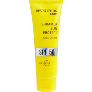 Revolution Skincare Sonnenpflege Shimmer Sun Protect Face Cream SPF 50 Sonnenschutz Damen