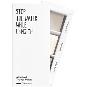 STOP THE WATER WHILE USING ME! Corps Nettoyage Coffret Cadeau Waterless Face & Body Soap 8 G + Waterless Shampoo Bar 10 G + Waterless Conditioner Bar 