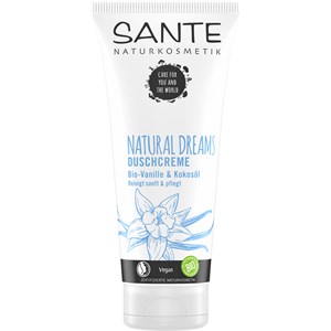 Sante Naturkosmetik - Pleje af brusebad - Natural Dreams bodyshampoo med økologisk vanilje & økologisk kokosolie