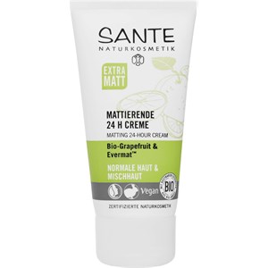 Sante Naturkosmetik - Facial care - Bio-Grapefruit & Evermat Mattierende 24h Creme