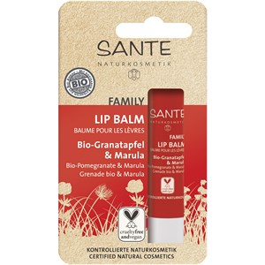 Sante Naturkosmetik - Ogen & Lippenverzorging - Lip Balm Organic Pomegranate & Marula