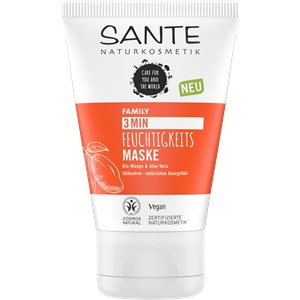 Sante Naturkosmetik - Maske - Øko-Mango & Aloe Vera 3-min. fugtighedsmaske med økologisk mango & aloe vera