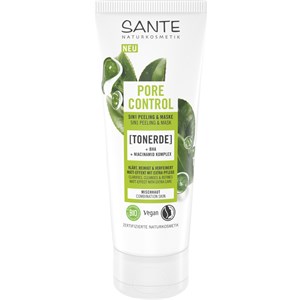Sante Naturkosmetik - Cleansing - Pore Control 5in1 Peeling & Maske mit Tonerde, BHA & Niacinamid Komplex