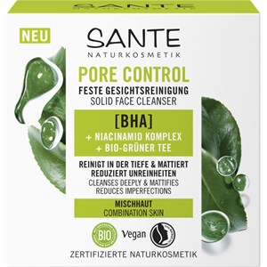 Reinigung Pore Control Feste Gesichtsreinigung parfumdreams Bio-Grüner online BHA, kaufen Komplex ❤️ Naturkosmetik Niacinamid | & mit Sante Tee von