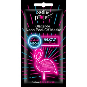 Selfie Project - Gesichtsmasken - #Glow In Pink Glättende Neon Peel-Off Maske