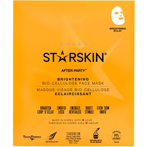 StarSkin Masks Cloth Mask Brightening Face Mask Bio-Cellulose 4 X 40 G