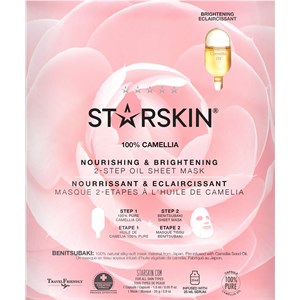 StarSkin Masks Cloth Mask Nourishing & Brightening Face Mask Camellia 1 Capsule 1,5 Ml + 1 Masque 25 G 25 G