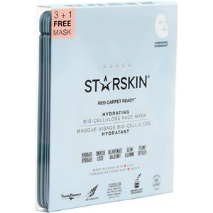 StarSkin Masks Cloth Mask Red Carpet Ready Hydrating Face Mask Set Bio-Cellulose 4 X 40 G