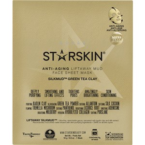 StarSkin - Cloth mask - Silkmud Green Tea Clay Anti-Aging Face Mask Bio-Cellulose
