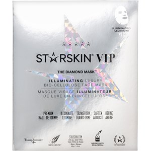 StarSkin Masks Cloth Mask VIP - The Diamond Mask Illuminating Face Mask Bio-Cellulose 40 G