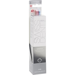 Swissdent Sets Gentle Combo Pack Gentle Whitening Toothpaste For Sensitive Teeth RDA 25 50 Ml + Profi Gentle Zahnbürste Hellblau/Hellpink 50 Ml