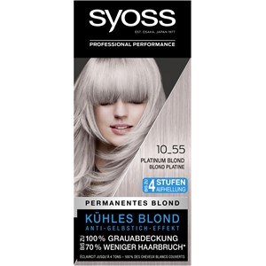 Syoss Colorations Coloration 10_55 Blond Platine Niveau 3 Coloration 115 Ml