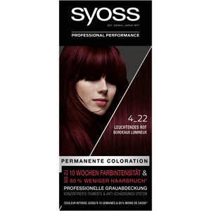 Syoss Colorations Coloration 4_22 Rouge Lumineux Niveau 3 Coloration 115 Ml