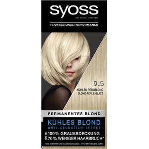 Syoss Colorations Coloration 9_5 Blond Perlé Froid Niveau 3 Blond Permanent 115 Ml
