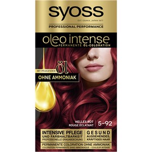 Syoss Colorations Oleo Intense 5-92 Rouge Clair Niveau 3 Coloration Huile 115 Ml