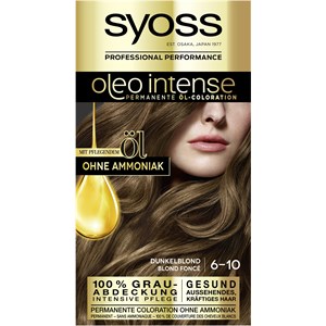 Syoss Colorations Oleo Intense 6-10 Blond Foncé Coloration Huile 115 Ml