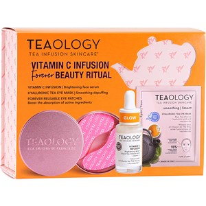 Teaology Pflege Gesichtspflege Geschenkset Vitamin C Infusion 15 Ml + 1x Hyaluronic Eye Mask + 1x Reusable Eye Patches 1 Stk.