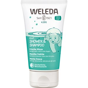 Weleda Pflege Haarpflege Kids 2 In 1 Shower & Shampoo Frische Minze 150 Ml