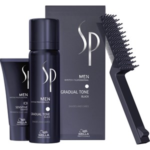 Wella SP Men Natural Shade Gradual Tone Gradual Tone Noir 60 Ml Et Sensitive Shampoo 30 Ml 1 Stk.