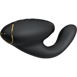 Womanizer - Duo 2 - Black Luxuriöser Dual Stimulator Mit Pleasure Air Technologie Für Die Klitoris Und Vibration für den G-Punkt