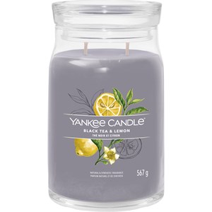 Yankee Candle Bougies Parfumées Black Tea & Lemon 368 G