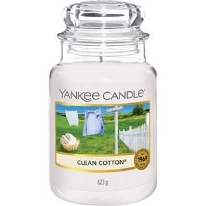 Yankee Candle Duftkerzen Clean Cotton Classic Medium Glass 411 G