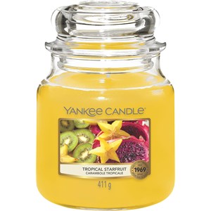 Yankee Candle Bougies Parfumées Tropical Starfruit Classic Medium Glass 411 G