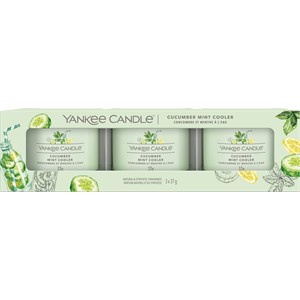 Yankee Candle Bougie Votive En Verre Cucumber Mint Cooler 37 G