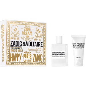 Zadig & Voltaire Parfums Pour Femmes This Is Her! Coffret Cadeau Eau De Parfum Spray 50 Ml + Body Lotion 50 Ml 1 Stk.
