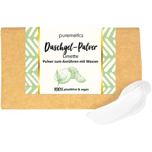 Puremetics Duschpflege Duschgel-Pulver Limette Duschgel Damen