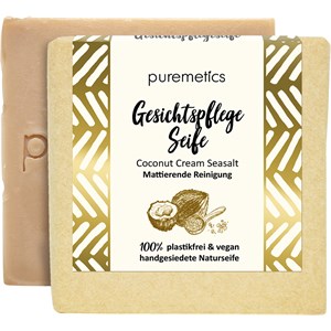 puremetics - Natural soaps - Gesichtspflegeseife Coconut Cream Seasalt