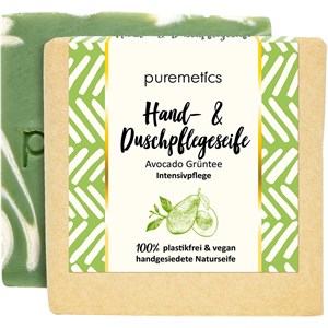 puremetics - Natur-Seifen - Hand- & Duschpflegeseife Avocado Grüntee