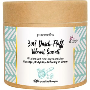 puremetics - Peelings & Masks - Salt Scrub Vibrant Sea Salt No13 3in1 shower fluff