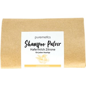 Puremetics Pflege Shampoo Shampoo-Pulver Hafermilch Zitrone 50 G
