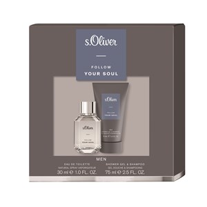 S.Oliver Follow Your Soul Men Coffret Cadeau Eau De Toilette Spray 30 Ml + Shower Gel & Shampoo 75 Ml 1 Stk.